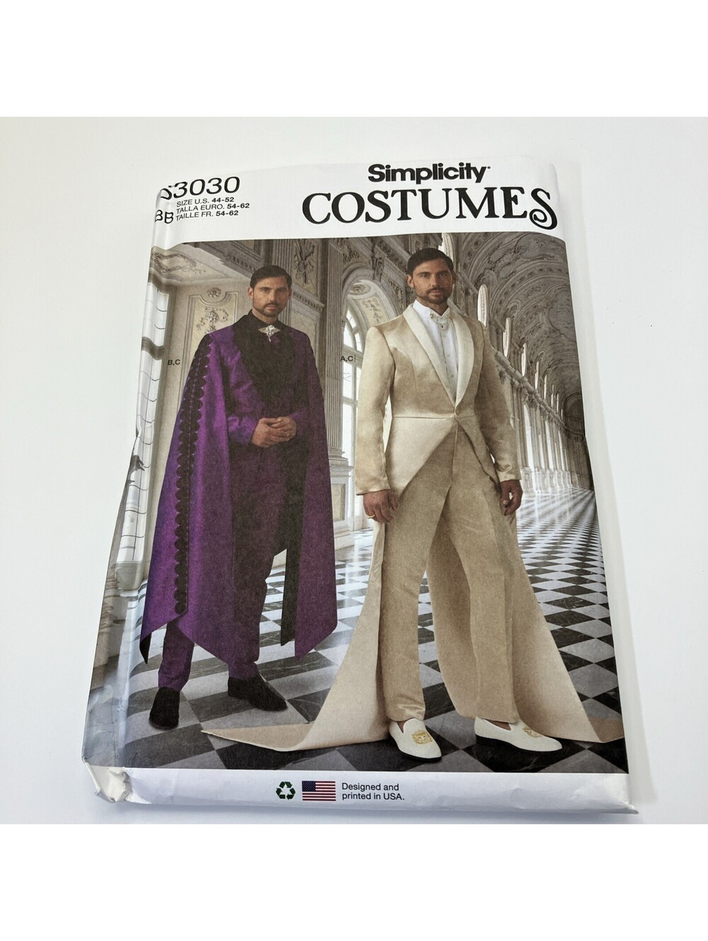 Simplicity 3030 Dramatic Fantasy Costume Suits /Tuxedos Pattern Men's 44-52 UC